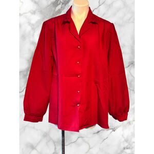 Vintage Style Trix Red Blouse Size 42 (16-18 XL)